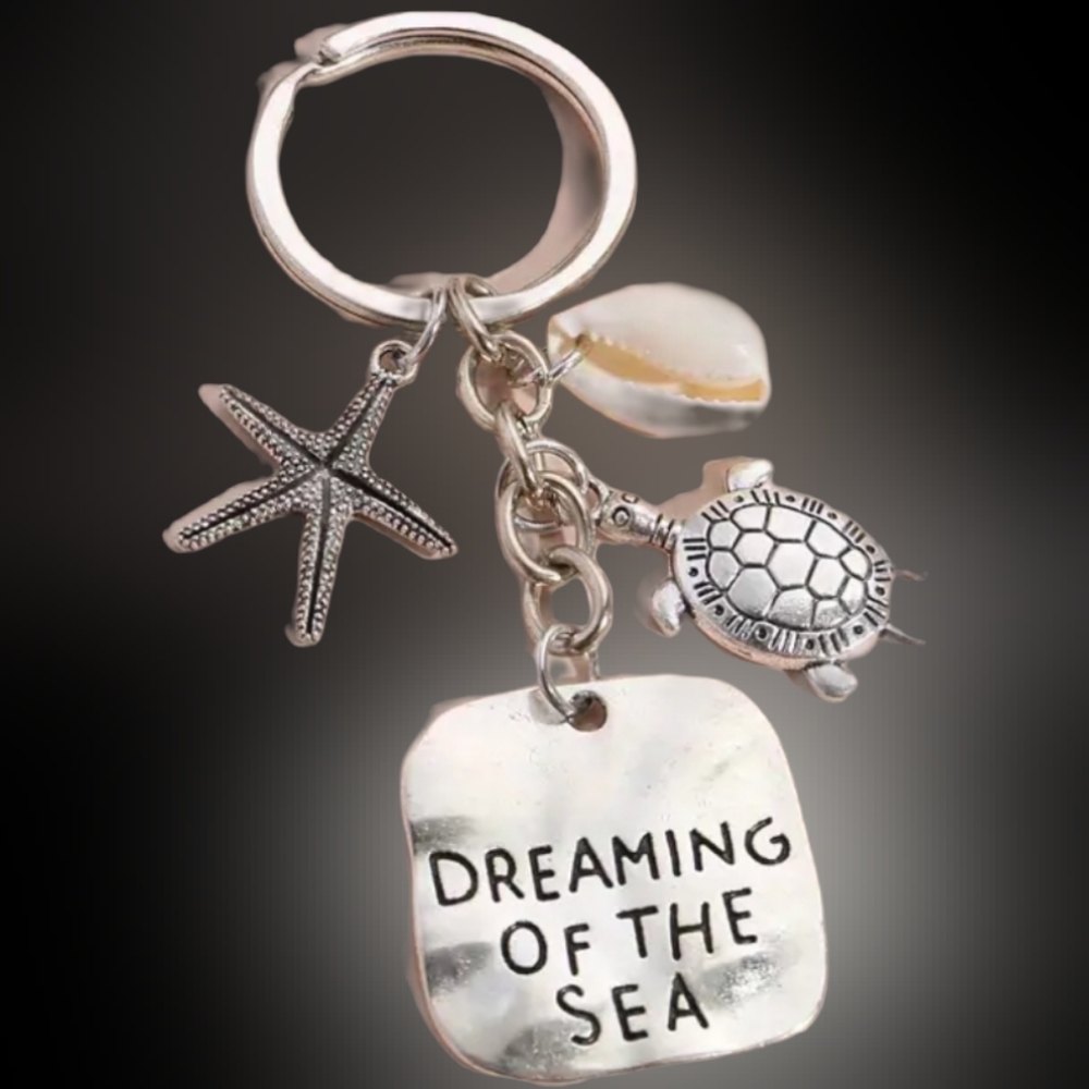 Inspirational, Positive Key Chain Dreaming of the Sea NWOT - Picture 1 of 1